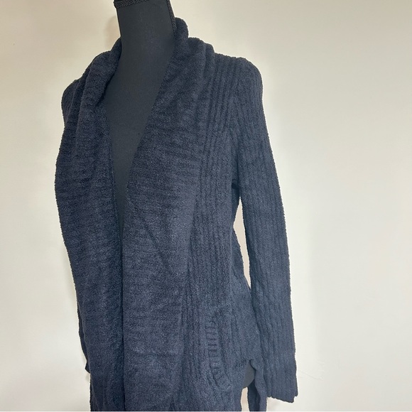 Barefoot Dreams Cozychic Lite Cardigan black size medium - Picture 2 of 9